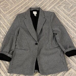 H&M houndstooth blazer